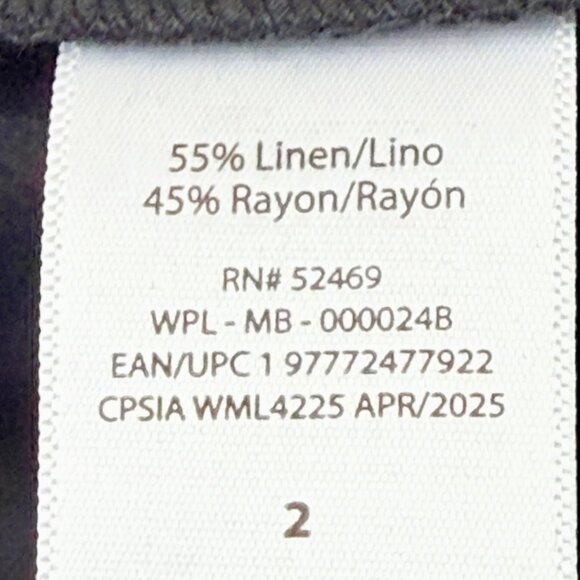 Sofia Vergara Jeans Women's Linen Blend High Rise Belted Black Shorts Size 2 NWT - Picture 6 of 11